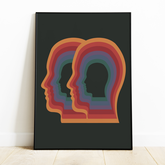 Retro Midcentury Modern MCM framed art print - poster