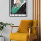 Illustration science-fiction (sci fi) galaxie, galaxy, space ship, fantasy, sci fi movies, woman yacht, boat art print, Impressions papier giclée lustré pro - 5x7 8x10 12x16 13x19 - Affiche poster décoration intérieure éclectique - Art digital printmaking art - Infographic posters prints shop