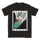 T-shirt graphic tees - Illustration impression textile science-fiction (sci fi) fantasy - Tshirt oversize yacht dans une galaxie rétrofuturisme - Femme sur bateau de luxe galaxy - Haut à manches courtes en coton avec impression - Beige vert kaki brun foncé gris noir - Taille S M L XL 2XL - Art digital printmaking art t shirt store