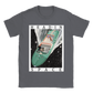 T-shirt graphic tees - Illustration impression textile science-fiction (sci fi) fantasy - Tshirt oversize yacht dans une galaxie rétrofuturisme - Femme sur bateau de luxe galaxy - Haut à manches courtes en coton avec impression - Beige vert kaki brun foncé gris noir - Taille S M L XL 2XL - Art digital printmaking art t shirt store